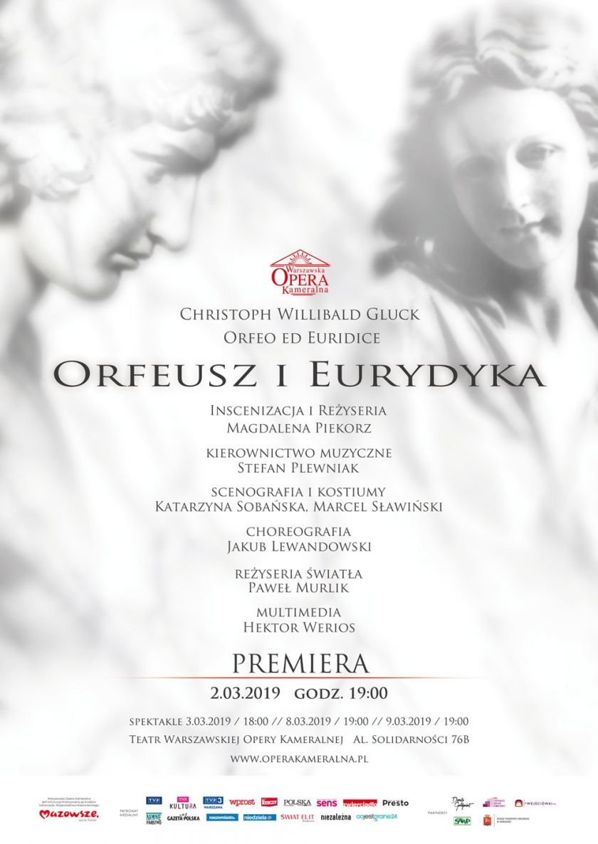 „Orfeusz i Eurydyka” Christopha Willibalda Glucka w Warszawskiej Operze Kameralnej