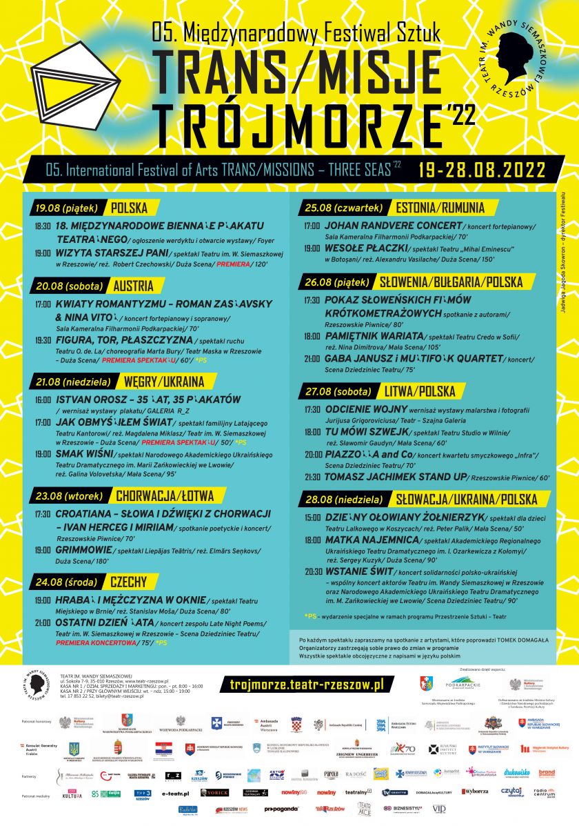 Międzynarodowy Festiwal Sztuk TRANS/MISJE – TRÓJMORZE’22