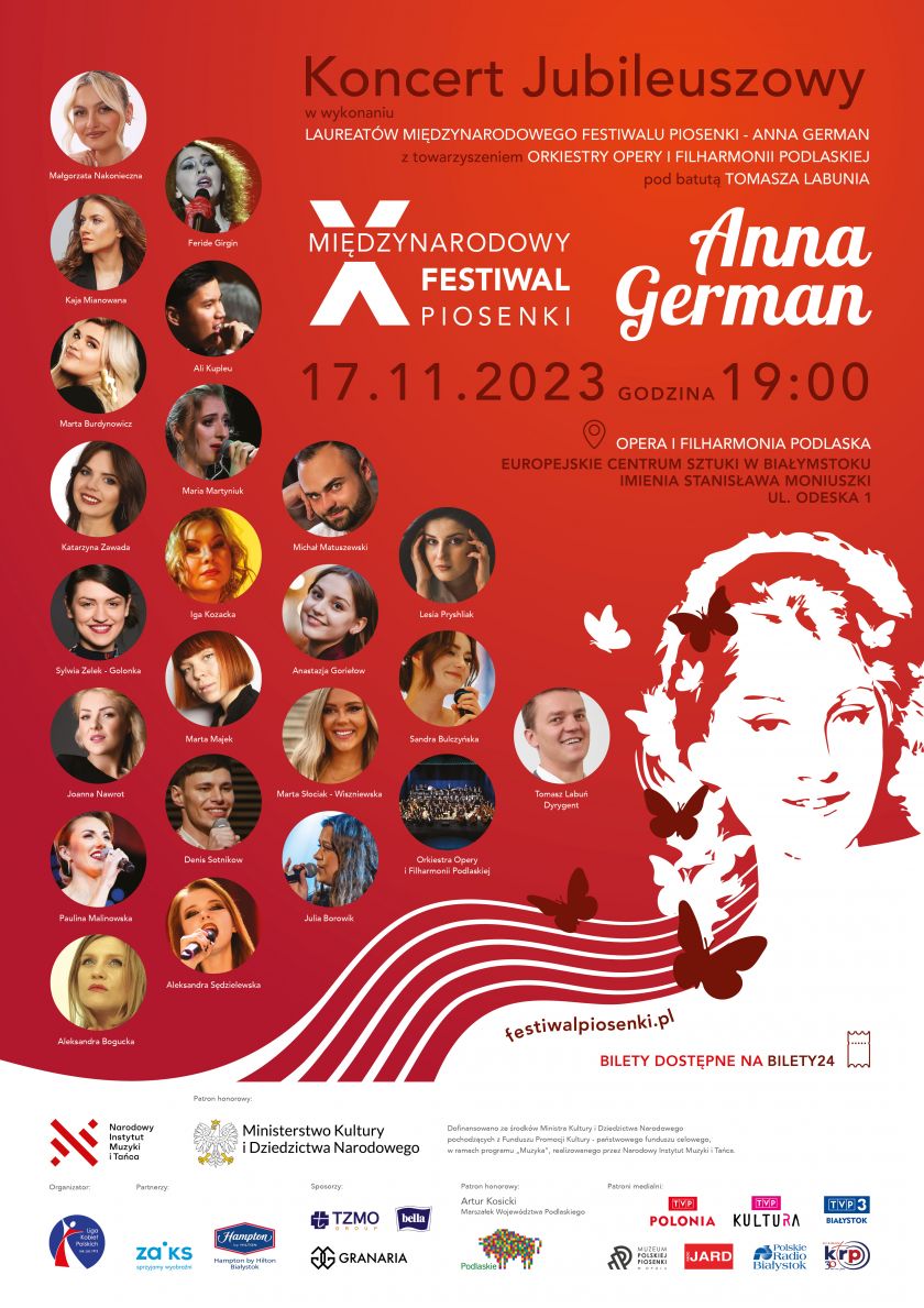 Koncert Jubileuszowy X Międzynarodowego Festiwalu Piosenki – Anna German 