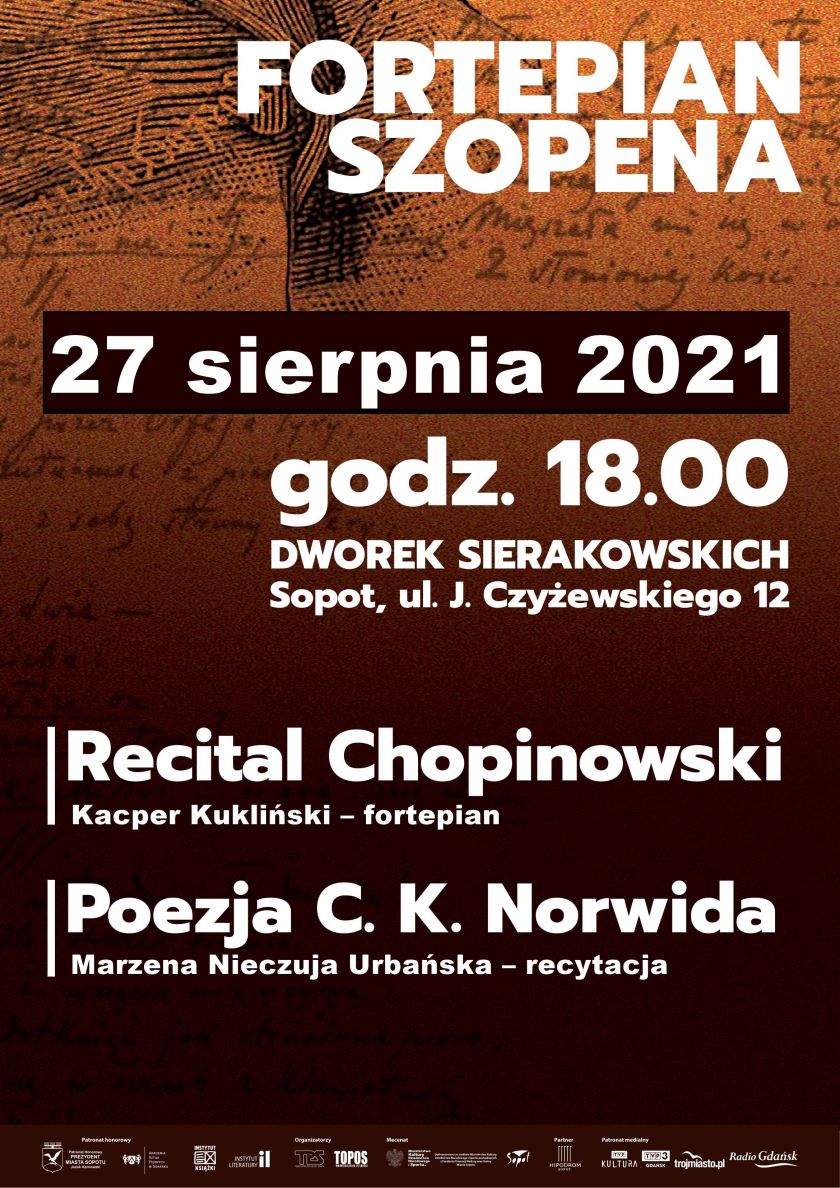Fortepian Szopena - spotkania z Norwidem, Sopot 2021