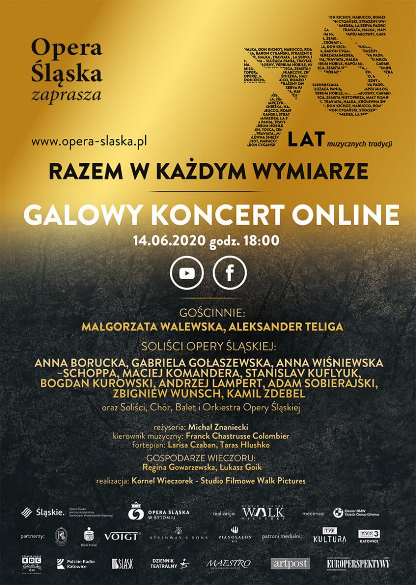 Razem w każdym wymiarze – 75 lat muzycznych tradycji! Gala jubileuszowa Opery Śląskiej