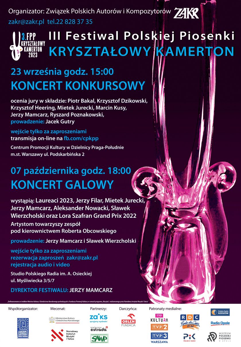 III Festiwal Polskiej Piosenki „KRZYSZTAŁOWY KAMERTON”