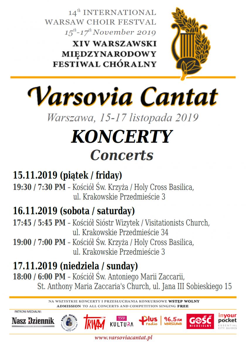XIV Warszawski Międzynarodowy Festiwal Chóralny 