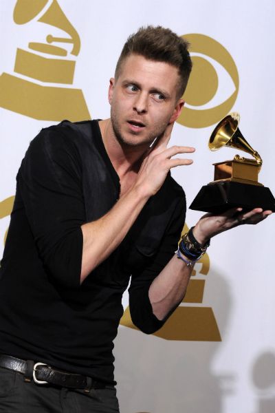 Paul Epworth, producent płyty Adele „21”, dumny z nagrody (fot. PAP/ EPA)