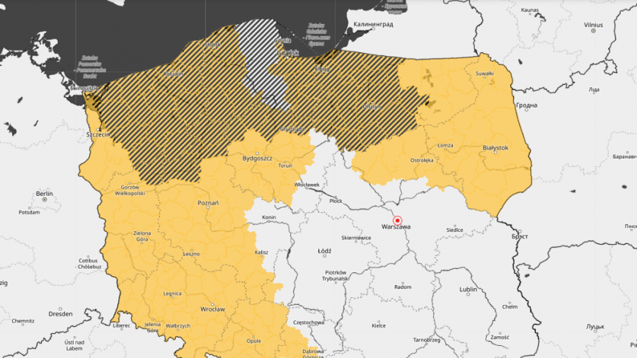 Prognoza pogody, lipiec, ostrzeżenie IMGW, burze, deszcz (fot. IMGW)