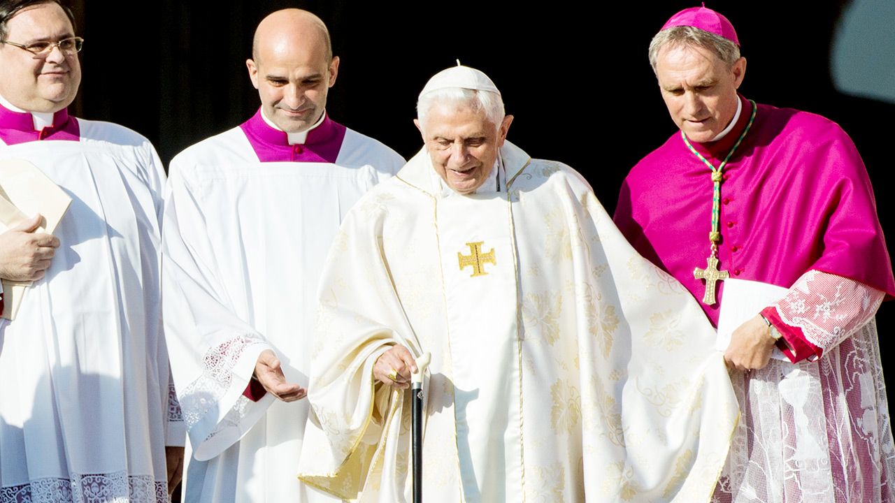 54 lata później Benedykt XVI został papieżem (fot. Alessandra Benedetti/Corbis via Getty Images)