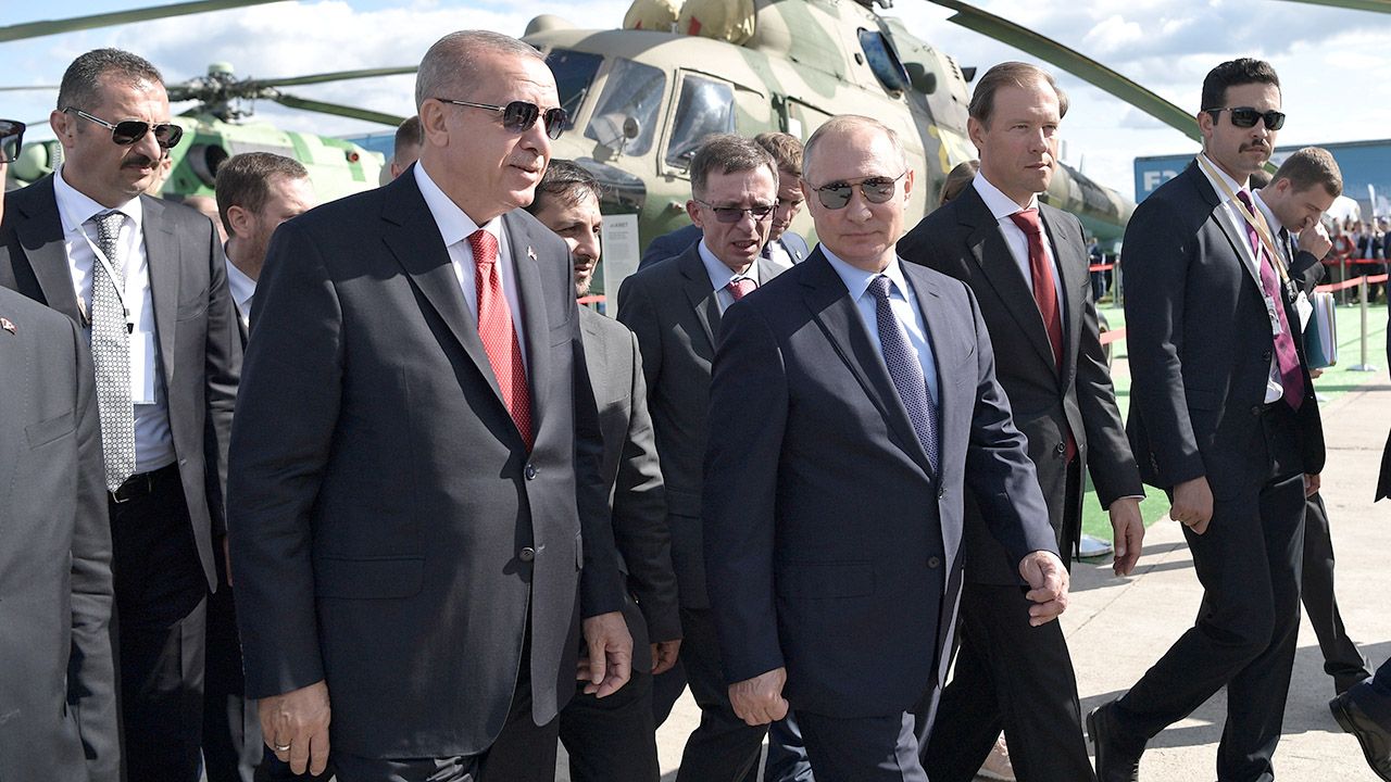 Recep Erdogan i Władimir Putin (fot. Sputnik/Aleksey Nikolskyi/Kremlin via REUTERS)