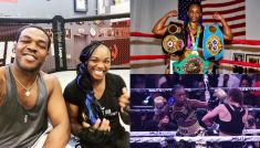 Claressa Shields i Jon Jones (fot. Intagram/Getty Images)