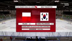 Polska – Korea Południowa. Hokej na lodzie, mecz towarzyski (fot. TVP SPORT)