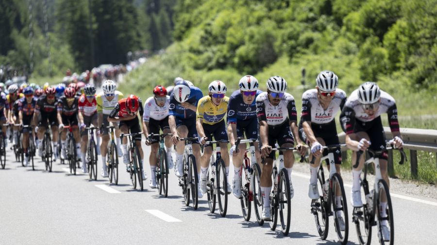 Wyścig Tour de Suiss był ostatnim sprawdzianem dla wielu kolarzy przed "Wielką Pętlą" (EPA/Gian Ehrenzeller)