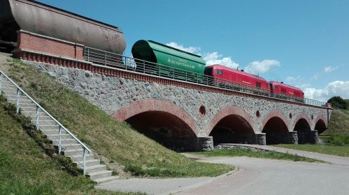 Цягнік з вагонам «Беларуськалію»