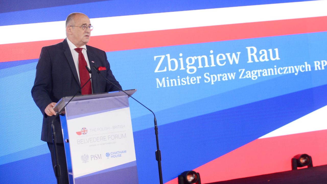 Zbigniew Rau o współpracy polsko-brytyjskiej (fot.TT/Belvedere Forum) Zbigniew Rau o współpracy polsko-brytyjskiej (fot.TT/Belvedere Forum)