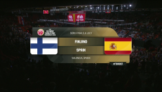 Finlandia – Hiszpania (1/2, kwalifikacje IO) (fot. TVP SPORT)