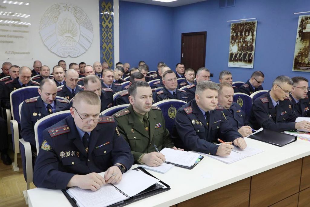 Кіроўн склад органаў унутраных справаў Магілёўшчыны (Фота: МВД Беларуси / Telegram)