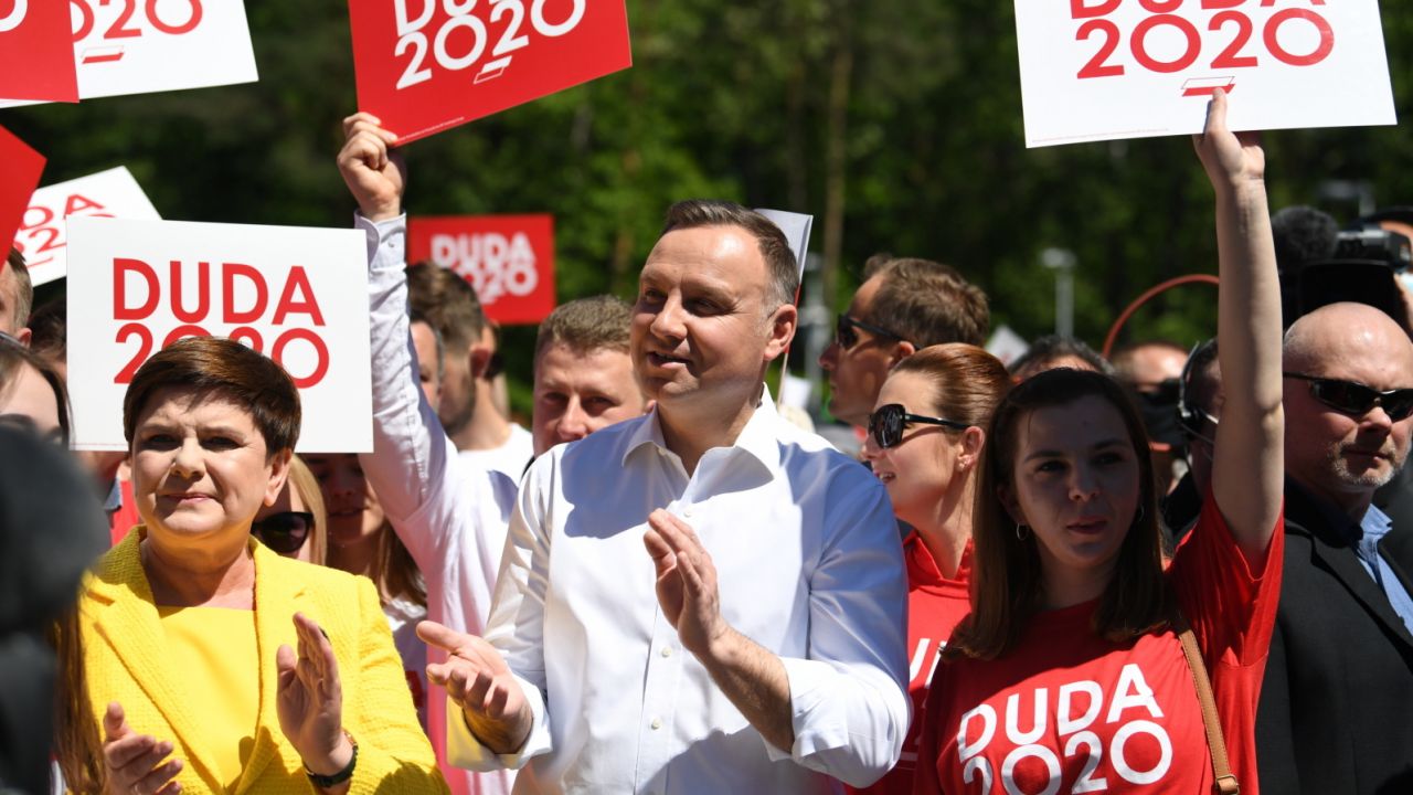 Wybory prezydenckie 2020. Prezydent RP Andrzej Duda (fot. PAP/Darek Delmanowicz) Wybory prezydenckie 2020. Prezydent RP Andrzej Duda (fot. PAP/Darek Delmanowicz)