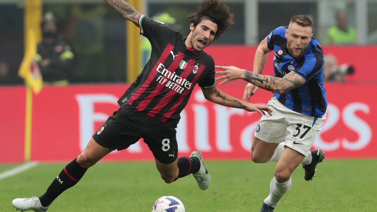 Sandro Tonali i Milan Skriniar (fot. Getty Images)