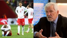 Henryk Hasperczak nie ukrywa, że oglądanie polskiego futbolu jest dla niego męczące (fot. PAP – Leszek Szymański/TVP Sport)
