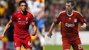 Trent Alexander-Arnold / Jamie Carragher (fot. Getty Images)