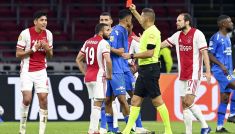Piłkarze Ajaksu wygrali mecz w Eredivisie (fot. PAP/EPA)