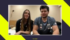 Oskar Kwiatkowski i Aleksandra Król (fot. TVP Sport)