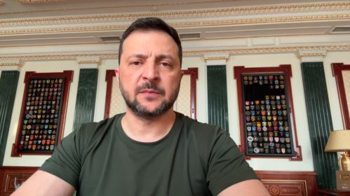 Уладзімір Зяленскі ў вечаровым звароце