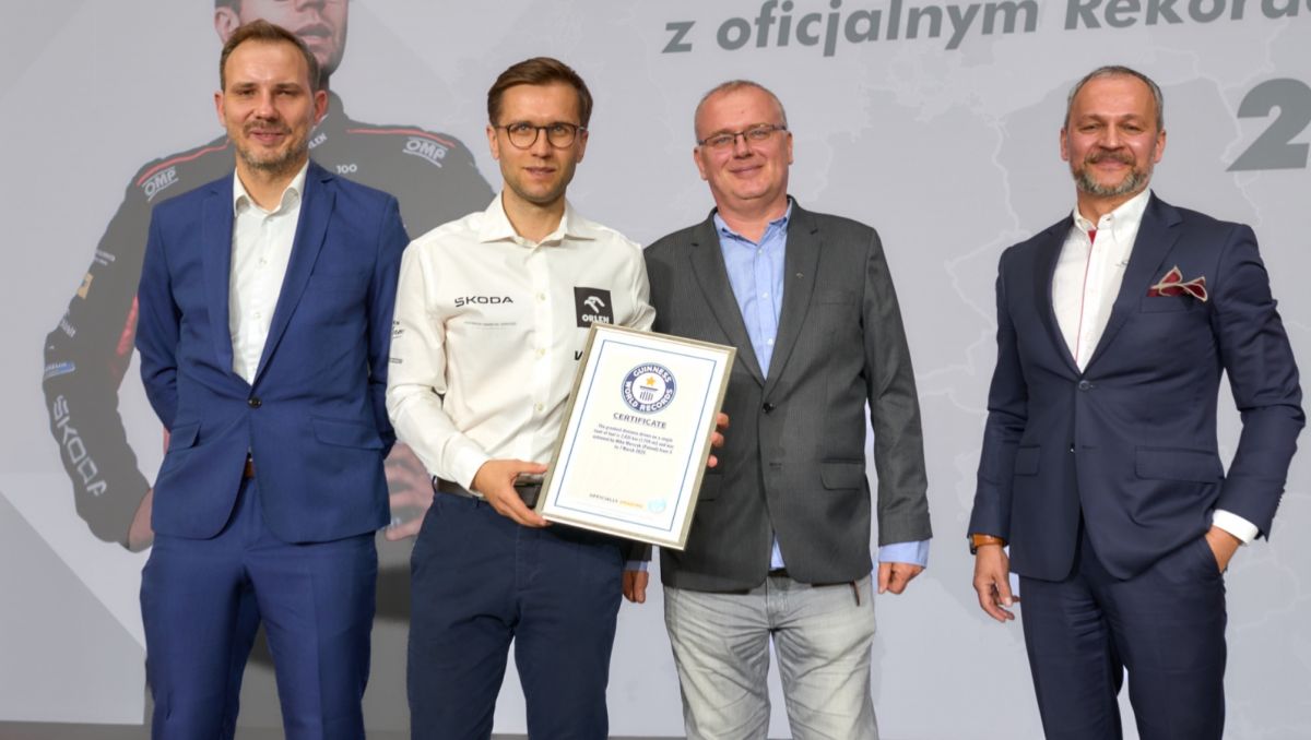Miko Marczyk pobił Rekord Guinnessa (fot. mat. organizatora). Miko Marczyk pobił Rekord Guinnessa (fot. mat. organizatora).