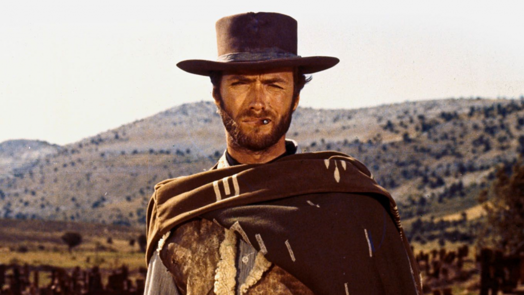 Clint Eastwood na planie filmu „Dobry, zły i brzydki” w reżyserii Sergia Leone. Fot. materiały prasowe/TVP