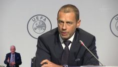 Problemy z Euro 2020. Aleksander Ceferin (fot. TVP)