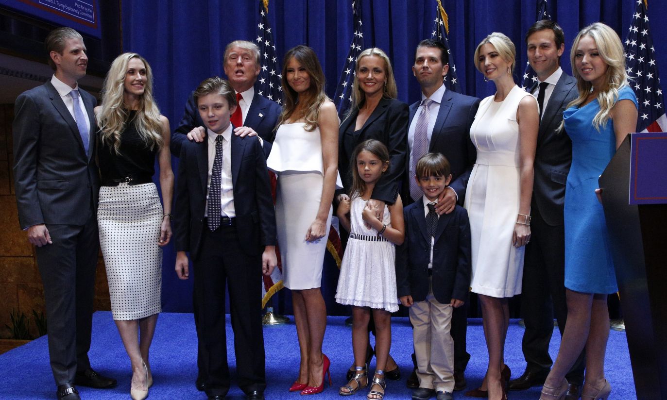 Donald Trump z rodziną