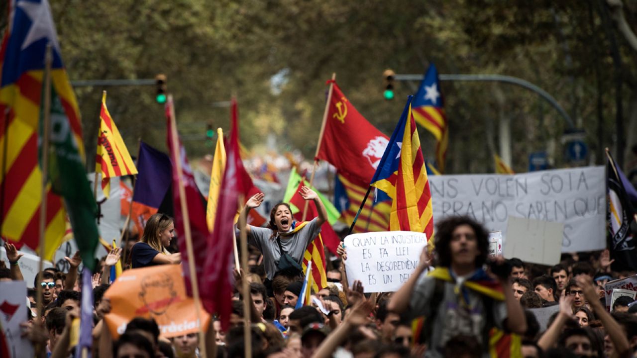 Według ustaleń hiszpańskiej Gwardii Cywilnej, Rosjanie są współodpowiedzialni za promowanie katalońskiego referendum w internecie (fot. David Ramos/Staff/GettyImages)