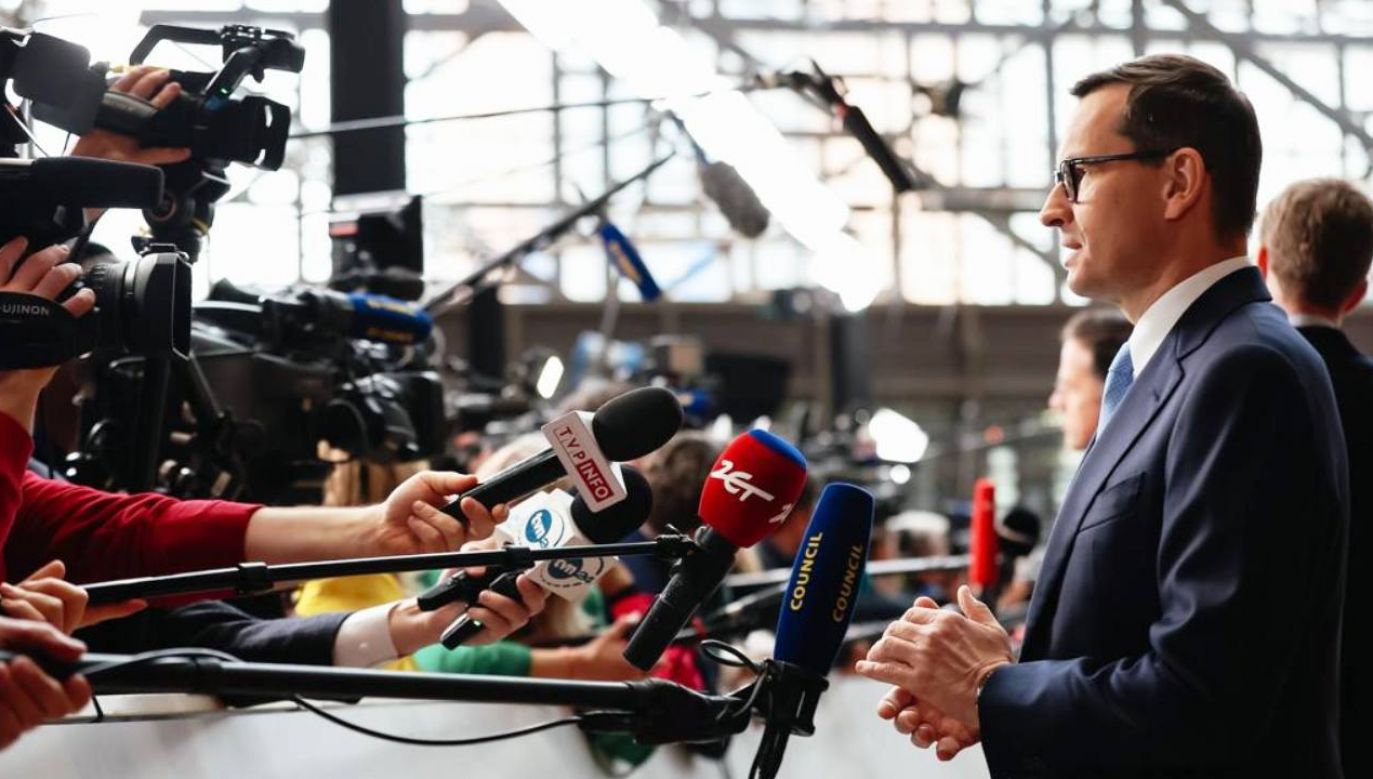 Premier Mateusz Morawiecki rozpoczął wizytę w Belgii (fot. TT/KPRM)