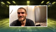 Karol Kłos magazyn siatkarski Cafe Volley (fot. TVP)