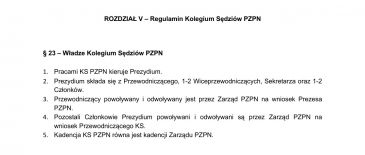 Członków prezydium Kolegium Sędziów PZPN wskazuje (nominuje) przewodniczący prezydium. (fot. PZPN)