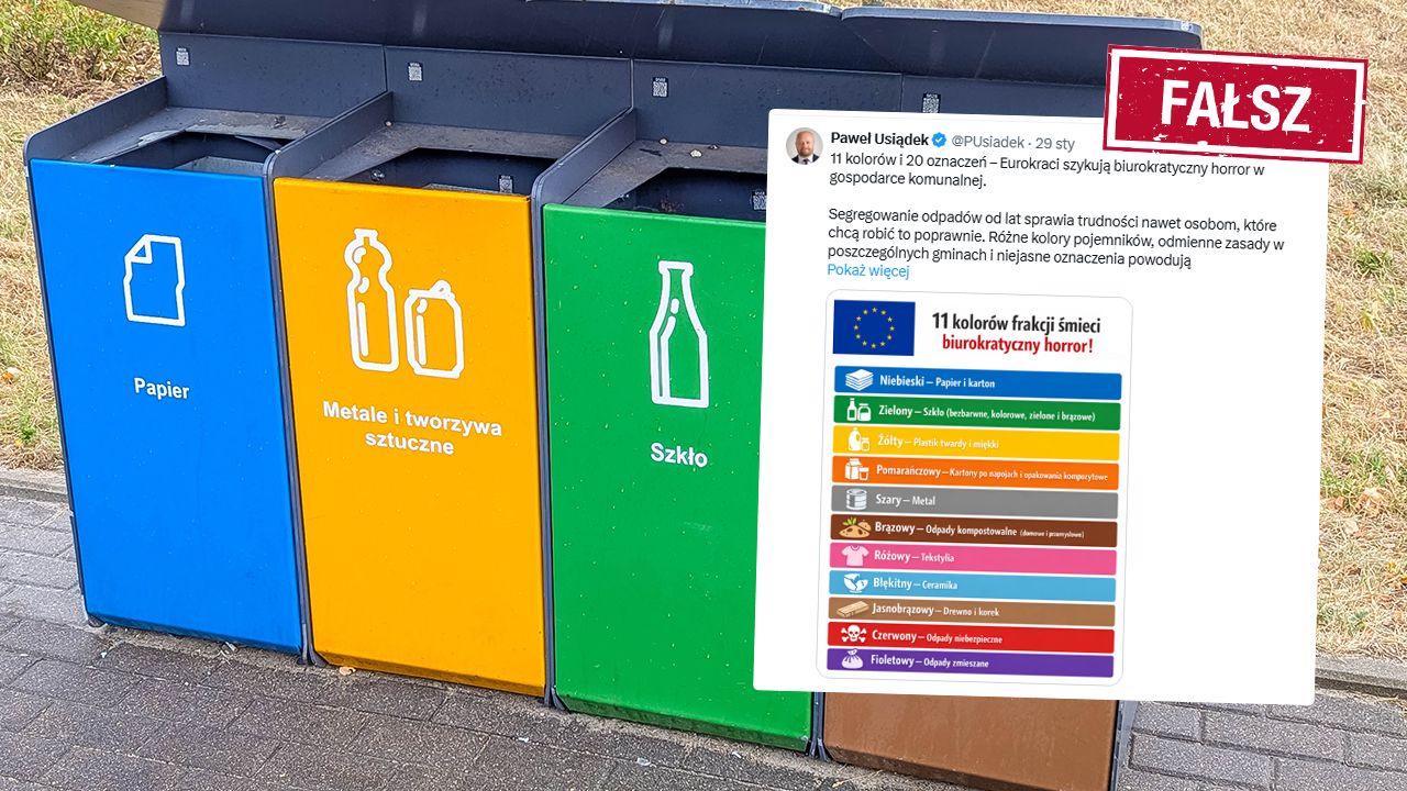 Segregacja śmieci do 11 pojemników? Fakty zamiast dezinformacji