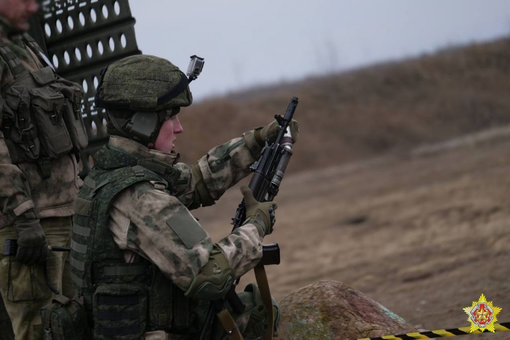 Здымак мае ілюстрацыйны характар. Кадр са спаборніцтваў беларускіх ССА. (Фота: Міністэрства абароны Беларусі / Telegram)