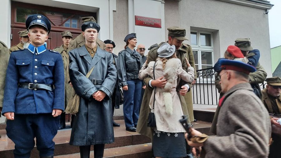 Mieszkańcy Wolsztyna uczcili pamięć pomordowanych przez Rosjan na Wschodzie (fot. Piotr Chudziński)