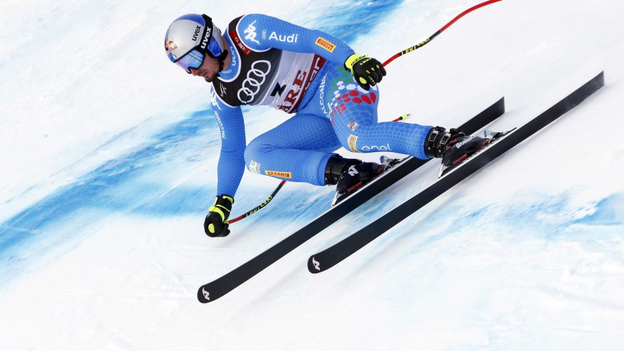 Dominik Paris podczas supergiganta na mistrzostwach świata w Aare (Fot. Getty Images)