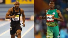 Asafa Powell i Semenya (fot. Getty Images)