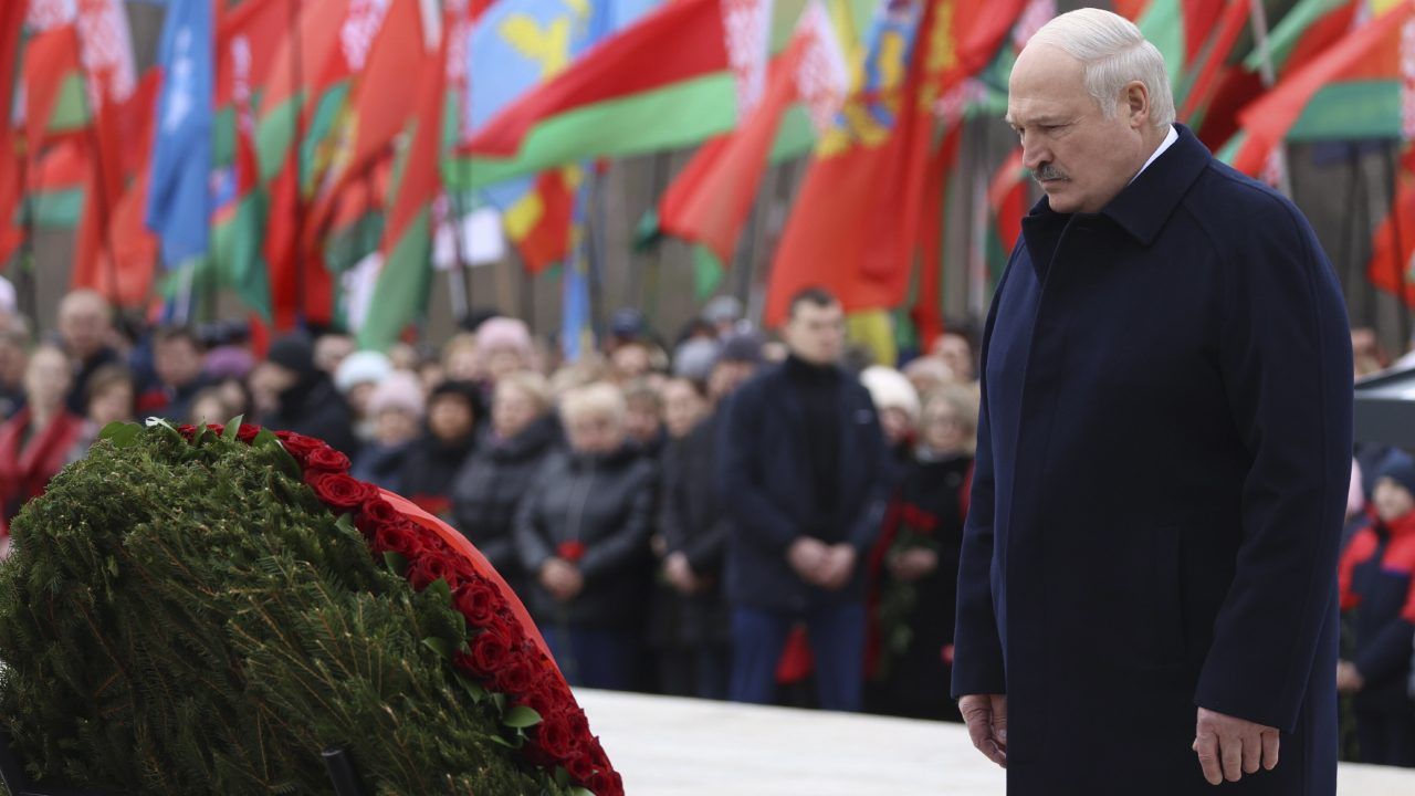 Białoruski dyktator Alaksandr Łukaszenka (fot. PAP/EPA/BELARUS PRESIDENT PRESS SERVICE /HANDOUT)