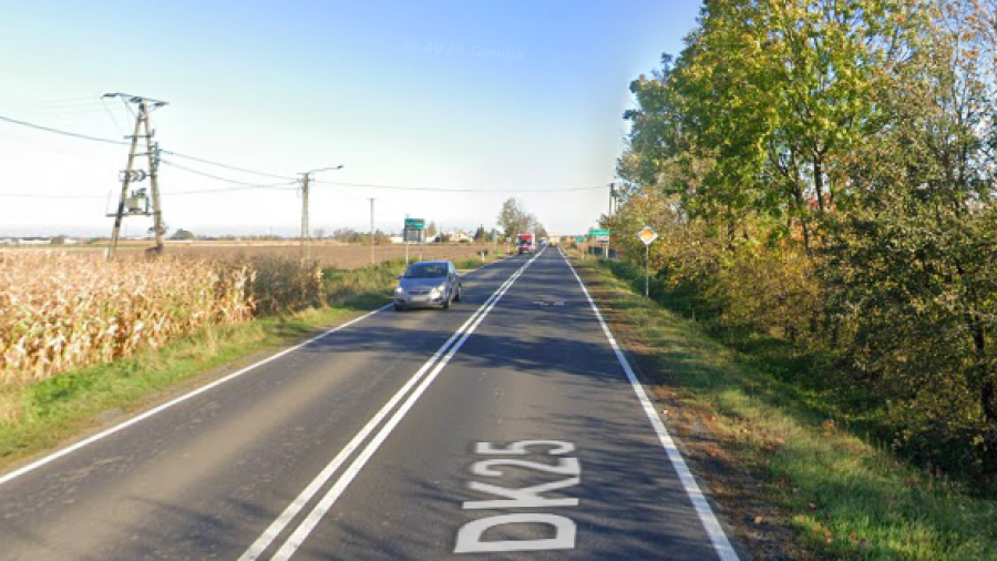 Rozbudowa DK25 (fot. Google Maps)