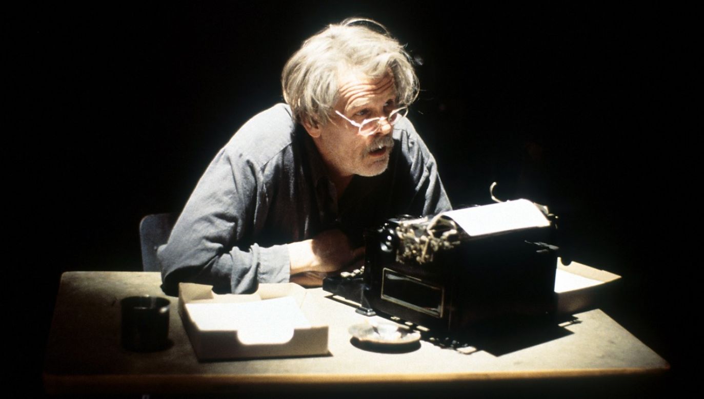 Nick Nolte as Howard Campbell in a scene from ''Mother Night'' (1996, dir. Keith Gordon), a film adaptation of Kurt Vonnegut's novel. The writer dedicated the book to Mata Hari, and took the title from Goethe's 'Faust'. Campbell also appears in Vonnegut's later novel, 