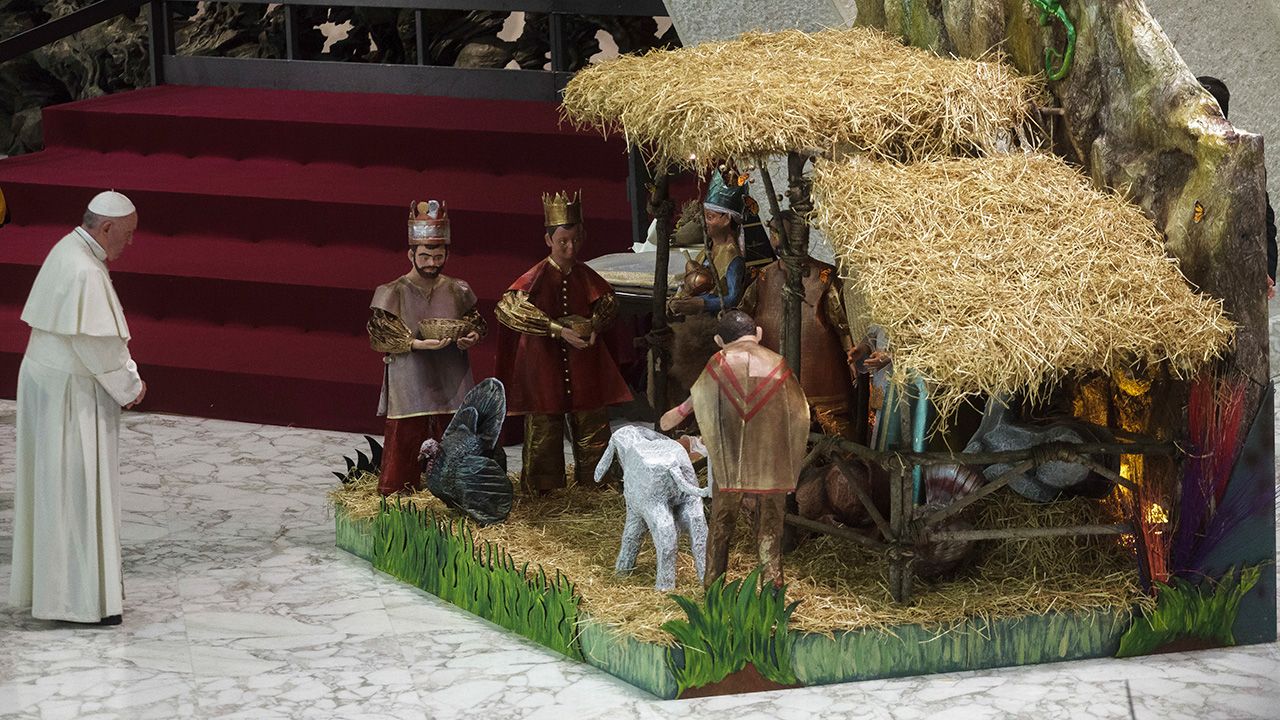 Papież wezwał, by nie zeświecczać Bożego Narodzenia (fot. Giuseppe Ciccia/Pacific Press/LightRocket/Getty Images) Papież wezwał, by nie zeświecczać Bożego Narodzenia (fot. Giuseppe Ciccia/Pacific Press/LightRocket/Getty Images)