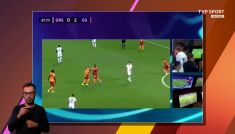 Marcao (Galatasaray) uderzył kolegę z drużyny (fot. TVP)