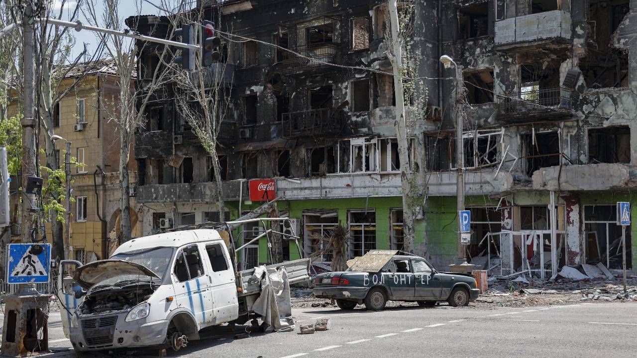 Mariupol to jeden z symboli rosyjskiego bestialstwa (fot. PAP/EPA/ALESSANDRO GUERRA) Mariupol to jeden z symboli rosyjskiego bestialstwa (fot. PAP/EPA/ALESSANDRO GUERRA)