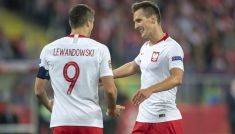 Robert Lewandowski, Arkadiusz Milik (fot. Getty)