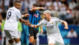 Radość Kyliana Mbappe i Federico Valverde (fot. Getty).
