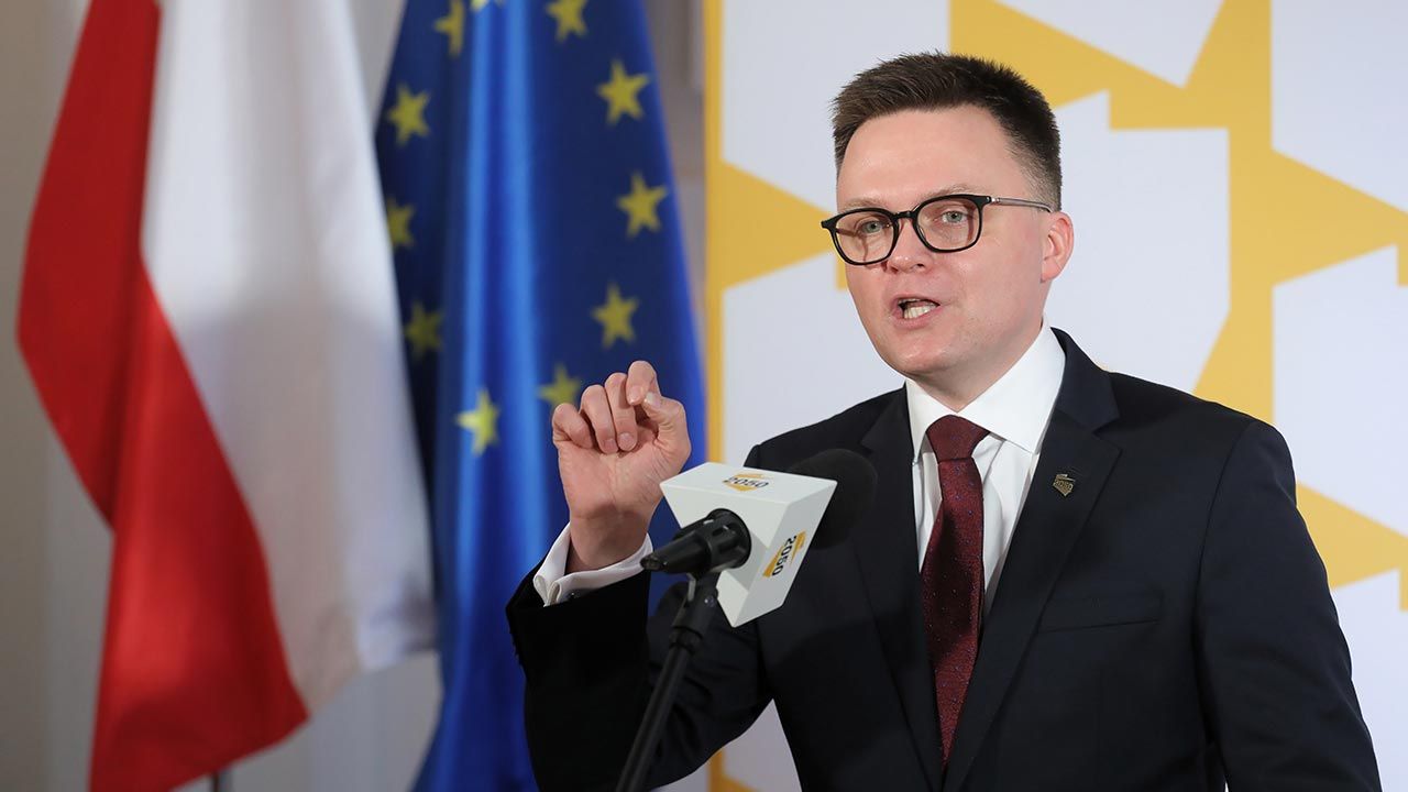 Szymon Hołownia, lider ruchu Polska 2050 (fot. PAP/Paweł Supernak)