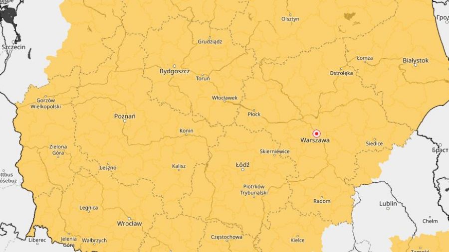 alert imgw - burze w wielkopolsce - pogoda w wielkopolsce - alert przed burzami - imgw (fot. IMGW)