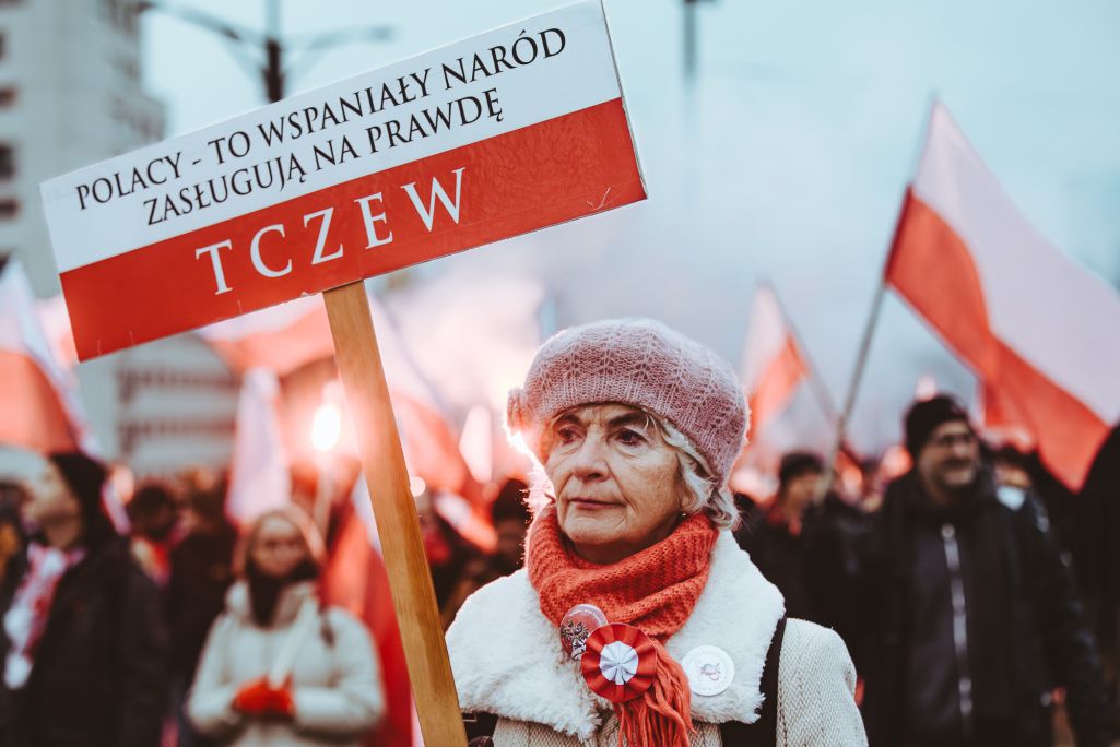 Марш у Варшаве. Фота: Белсат