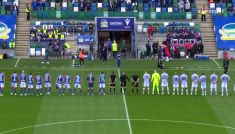 El. LKE: Linfield Belfast – Pogoń Szczecin (fot. TVP SPORT)